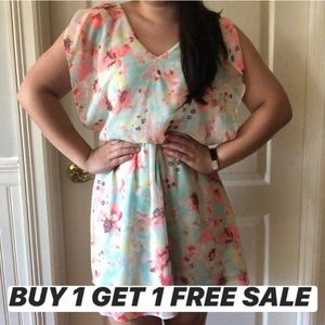 🌀B1G1 FREE🌀 Turquoise Floral Dress Candie's